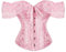 luoluoluo Women's Lace Up Boned Overbust Embroidery Corset Bustier Bodyshaper Top Basque Gothic Bustier Ladies Waist Trainer After Pregnancy Body Shaper Tummy Control Lingerie Clubwear Top Slim Vest