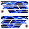 BIKE-label Adesivo per telaio della bicicletta, 12 pezzi, XL, set di adesivi per bicicletta elettrica, flash blu, X400060VA