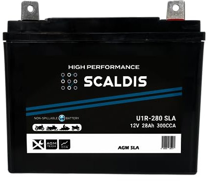 Batterie Motoculture SCALDIS HP U1R-280 SLA 12 V 28 AH 300 AMPS