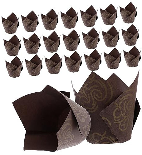 Abaodam 250pezzi Pirottini Per Cupcake Antiaderente Fodere Per Muffin Grease e Celebrazioni Colore Per Dessert e