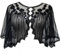VILOREE Damen Umschlagtücher Stola für Abendkleid 1920s Retro Schal Hochzeit Party Braut Schal Gatsby Kostüm Accessoires Schwarz (58)