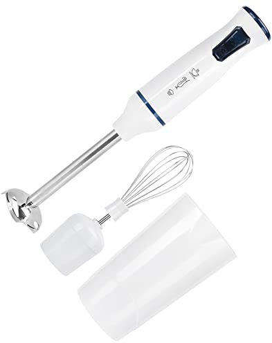 Batidora de Mano Eléctrica, Batidora de Mano con Procesador de Alimentos de 700 Ml, Accesorios de Cocina para Mezcla de Crema Batida, Jugos, Huevos, Batidos