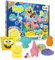 INKEE Geschenkbox SPONGE BOB Badeset Kinder - 7 Badezusätze für Kinder, SpongeBob Schwammkopf Badekugeln & Badesalz Kinder mit Avocado Öl + Accessoire