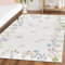 Artoid Mode Blätter Pflanzen Daisy Blumen Frühling Teppich, 140x200 cm Relax Kuscheliger Anti-Rutsch Unterseite Party Wohnzimmer Dekoration