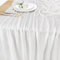 Käsetuch Tischläufer -80*400CM weiß Boho Gaze Käsetuch Tischläufer für Babydusche Dekoration Hochzeit Party Sommer Garten Bauernhof Tisch Läufe
