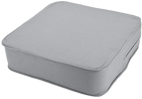 Orthopädisches Sitzkissen Minimalist - 100% Baumwolle mit Kaltschaum-Schaumstoff - Qualitatives Stuhlkissen - Feste Qualität - Waschbar (1, Hellgrau, 40x40x10cm)