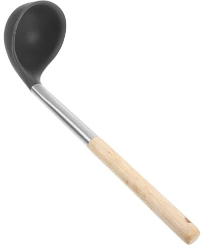 iplusmile Cucchiaio Di Silicone Utensili Da Cucina Asiatico Cucchiai Pentole In Acciaio Cucchiai Da Zuppa Mestolo Di Zuppa Mestolo Di Metallo Silicone Scoop Di Silicone Nessie Mestolo Di