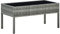 Myheimly Gartentisch Grau 75x40x37 cm Poly Rattan