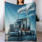 AAPZY LKW Flanell Fleece Decke, Kuscheldecken, Superweiche Leichte Flannel 3D Für Couch Bett Flauschige Wohndecke （130×180cm）