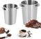 Alleshelfer Kaffee Dosierbecher，51mm Dosierbecher & Dosing Cup 54mm，Edelstahl Espresso Dosierbecher，SiebträGer Dosierbecher 2 StüCk ，Eureka Dosing Cup FüR Espressomaschine