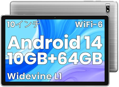 TPZ Tablet, Android Tablet 10.1 Zoll, 12 GB RAM 64GB ROM 1TB TF Expandable, Widevide L1, Octa-Core Processor, 1280 * 800 IPS HD Touchscreen 6000mAh Akku WiFi 6 BT 5.3 Dual 2MP+8MP Kamera