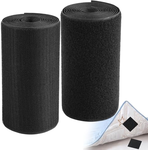 15 cm x 2 m kraftigt kardborreband, självhäftande, extra starkt | kardborrband för sömnad, kardborrband, bred, självhäftande för tyg, kardborreband, för fönstergaller, mattor