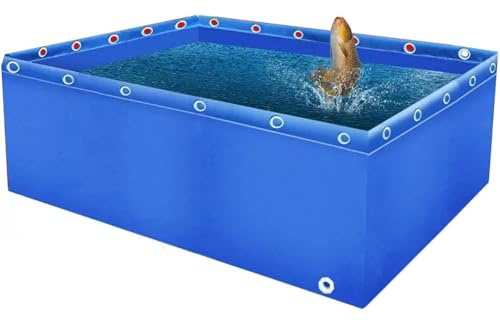 YYRHD-CZ Laghetto for Pesci Fuori Terra in Tela, Serbatoio di Stoccaggio dell'Acqua for Irrigazione da Giardino con Valvola di Scarico, PVC Resistente(A,3x2x1m)