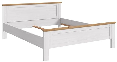 xonox.home – Bett Verona 180x200 cm in Sibiu Lärche Nachbildung und Absetzung Artisan Eiche Nachbildung – Modernes Bettgestell für Ihr Schlafzimmer mit stabilem Rahmen – komfortabel & pflegeleicht