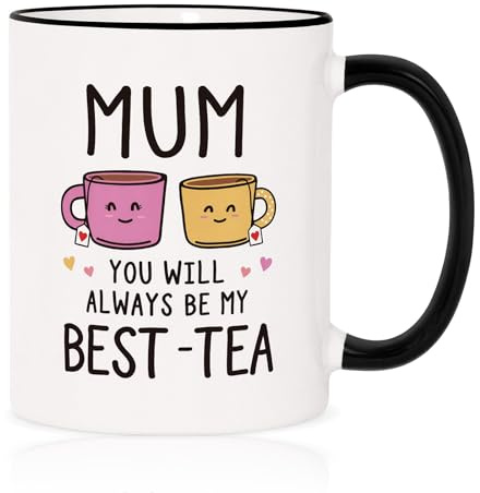 Mum Birthday Gifts, Best-Tea, Mums Mug, Mums Gifts for Birthday, Best-Tea | Mum Gifts, 350ml Mums Birthday Gift Mugs from Daughter Son Kids, Christmas, Mothers Day, Birthday Presents for Mum