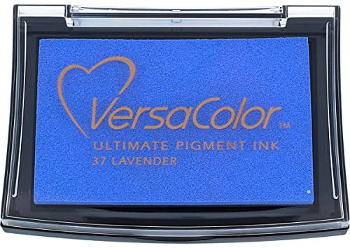 Tsukineko VC037 Versasolor, Pigment Stempelkissen, Lavendel, Synthetic Material, lila, 9.7 x 6.6 x 1.8 cm