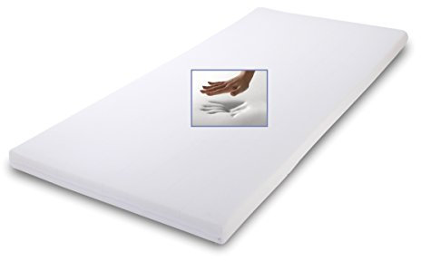 Supply24 since 2004 Viskoelastische/viscoelastische Matratzenauflage Relax Höhe 4 oder 5 cm, 80/90 / 100 x 190/200 cm, Visco Auflage für Matratze, Visko Topper Soft/weich inkl. Baumwollbezug günstig