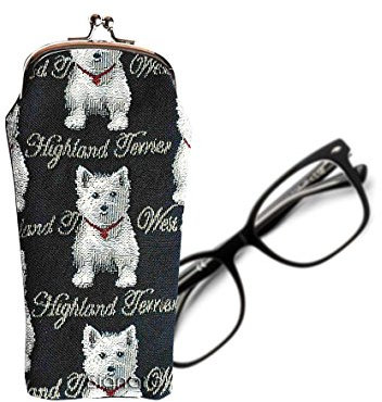 Signare Womens Tapestry Glasses Pouch/ Case (Westie)