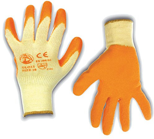 Guanti da lavoro in Cotone 100% Spalmato in Lattice lavabile riutilizzabile tg. L STI