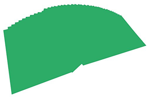 folia 6454 - Tonpapier smaragdgrün, DIN A4, 130 g/qm, 100 Blatt - zum Basteln und kreativen Gestalten von Karten, Fensterbildern und für Scrapbooking