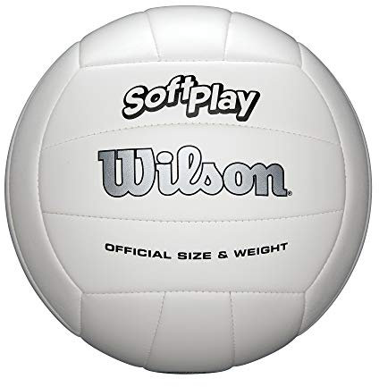 Mcukdae Wilson Soft Play Outdoor Volleyball, weiß