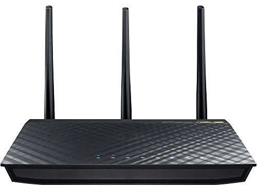 ASUS RT-AC66U_B1 Dual and 802.11ac Router with ASUS AiCloud (4 Ports Gigabits, USB Ports, SAMBA, DLNA, Printer Server, Ftp Server, VPN Server, Multiple SSID) - Black