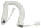 sourcing map RJ9 4P4C Telephone Handset Cord for Landline, 28cm Cell Phone Extension Cord Detangler for Analog Phone, Fax, Modems, White Plastic Coiled Wire Cable Phone Line for Home Office