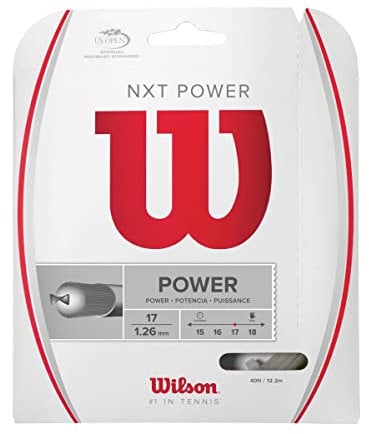 Wilson Unisex Tennissaite NXT Power, Natur, 12,2 Meter, 1,26 mm, WRZ941700