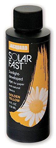 Jacquard SolarFast Dye - 8oz - Golden Yellow - Create Remarkably Detailed Photographs, Photograms, and Shadow-Prints on Paper or Fabric - Made in USA