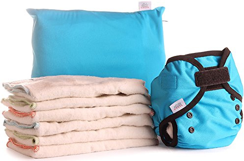 Bum Fold Eco-Pack Stoffwindel-Set (S, türkis)