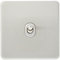 Knightsbridge SF1TOGBC Interrupteur à bascule 2 voies sans vis 10 A 1 G Chrome brossé