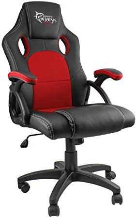 White Shark Sedia da gioco Kings Throne Nero/Rosso