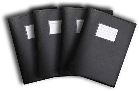 A4 104 Pockets 208 Views Office Home School Flexi Cover Coloured Display Book Presentation Document Organiser Folder Storage Case Wallets by Arpan (4, Black)