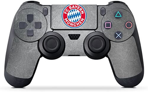 DeinDesign Skin kompatibel mit Sony PlayStation 4 Controller Folie Sticker FC Bayern München FCB Offizielles Lizenzprodukt