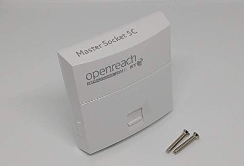 NTE5C OpenReach Telephone Master Socket + M3.5 Machine screws included.