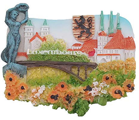 3D Luxembourg fridge magnet Souvenir Gift,Home & kitchen decoration magnetic sticker Luxembourg refrigerator magnet