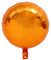 Runde Folienballons - 45 cm Deko für Hochzeit Party Geburtstag JGA Babyparty Kindergeburtstag Luftballon Partydeko Helium Ballon fliegen xl groß wiederverwendbar Metallic Happy Birthday - Orange
