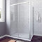 AQUABATOS® Eckeinstieg Duschkabine Eckdusche 160x90 cm | 160 cm Nischenschiebetür Duschabtrennung Duschtür Nischentür Schiebetür Duschwand Glas Dusche mit 90 cm Seitenwand Höhe 185 cm
