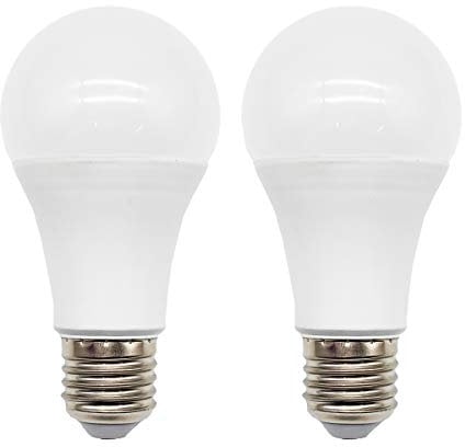Chicaya E27 LED Light Bulbs,Screw in Light Bulb,12W White 6500K Energy Saving Light Bulb, Non-dimmable(2 Pack)