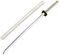 damdos Halloween Prop Weapon Cosplay Sword Roronoaa Zoro One Piece Zoro Sword Wa Michi Ichi Wado Ichimonji Sword PU Rubber Samuraiay Swords Birthdays Gifts (White)