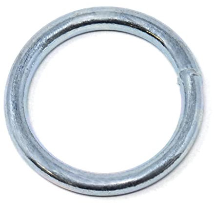 Design61 4x Stahlring O-Ring Rundringe Metallring Runde Ringe Verzinkt 5mm x 30mm