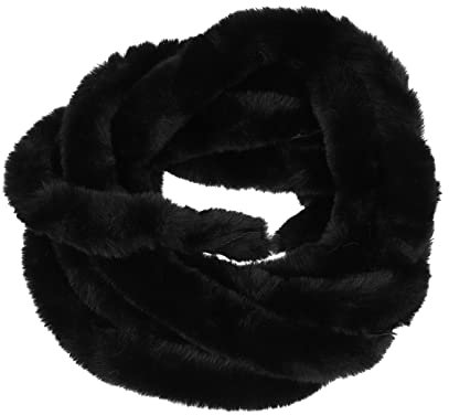 EXCEART Kunstfell Bordüre Kunstpelz Kunstfell Band Dekoband Weihnachtsmüntze Band Plüsch Trim Stoffrolle Weihnachtsbaum Girlande für Hausschuhe Pantoffel Kragen Kuscheltier Dekoration 5m Schwarz