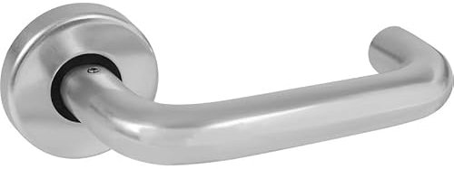 Dalepax Aluminium Round Bar Lever on Rose Door Handles Satin