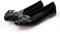 MACHSWON Womens Ballerina Flats Casual Square Toe Bow-Knot Slip ons Memory Foam Dressy Flats Cute Bow Tie Pumps Dolly Shoes(Black, Size 7.5)