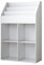 Vicco bibliothèque Enfant Conny, Blanc/Blanc, 72 x 111 cm avec 4 étagères pour Les boîtes Pliantes