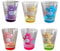 WEYSHHT Swear Bears Shot Glasses 6-Piece Set, Insulated Mini Care Bear Tumbler Glasses for Cocktail, Whiskey, Travel & Party