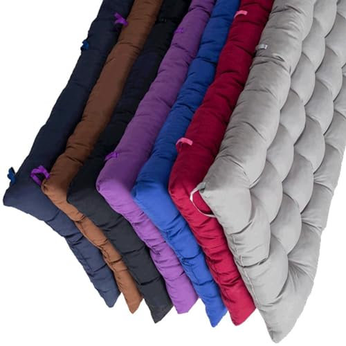 BangDon Bankkissen, Bankkissen, Sonnenliegenkissen für Sonnenliegen, dick, Garten-Liegestuhl, Ersatz-Kissen, rutschfest, 90 x 40 cm, Braun)