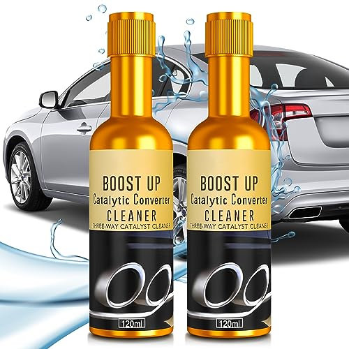 Nettoyant Voiture, Nettoyant Pour Convertisseur Catalytique Boost Up, Nettoyage Et d'Entretien Moteur à Combustion Interne Pour Véhicules à Essence, Diesel Et Hybrides (2 Pcs)