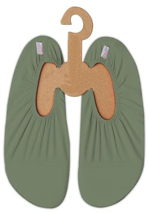 Slipstop Unisex Strandschuhe Aquaschuhe Schwimmschuhe Hausschuhe Basil/Grün für Strand Pool Surf Yoga Übung Fitness, rutschfest in Größe 35-36