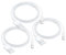 3 Pack iPhone 15 Carplay USB Cable - Compatible with iPhone 15, 16, 15 Pro Max, 15 Plus, iPad Pro 12.9/11, iPad 10, iPad Air 5, Mini 6 - Fast Charging Cord